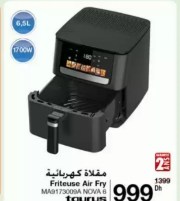 Friteuse Air Fry Taurus MA9173009A NOVA 6 – مقلاة كهربائية Carrefour 999.00 DH