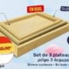 Set de 3 plateaux en bois – طقم 3 صواني خشبية Kazyon 59.90 DH