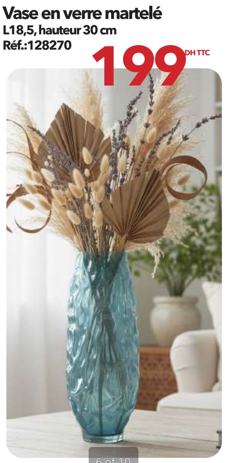 Offre spéciale Vase en verre martelé – Bricoma