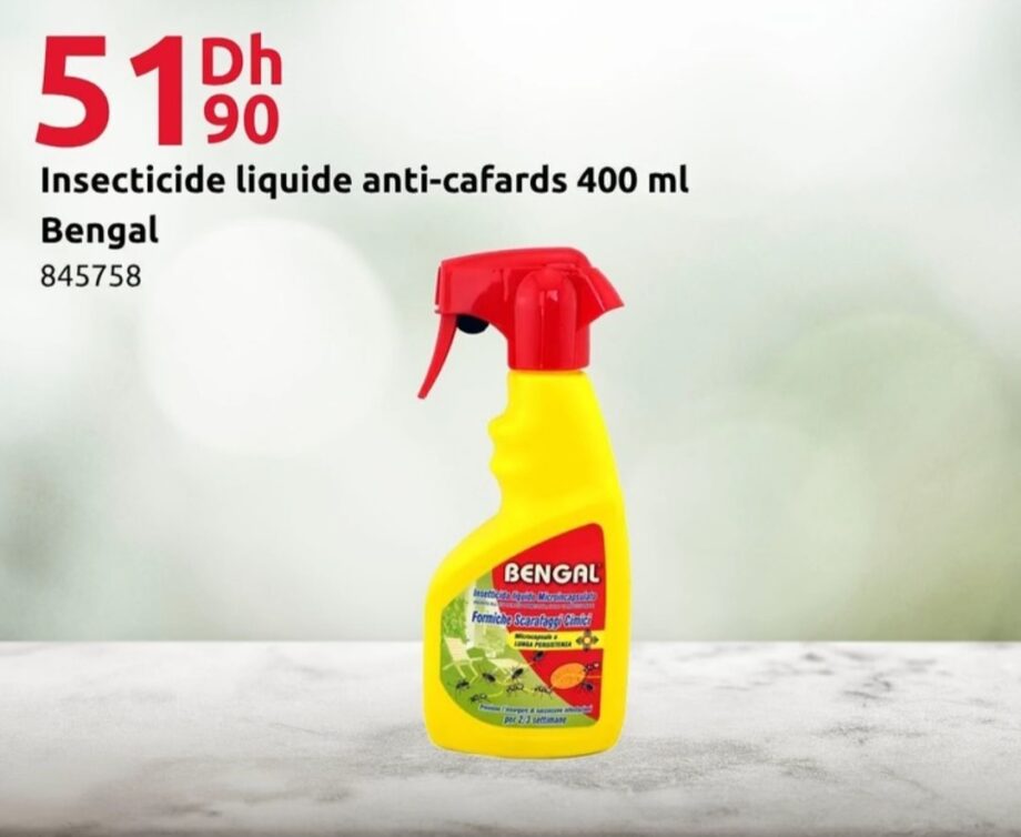 Offre Insecticide liquide anti-cafards 400 ml Bengal – 400 Mr. Bricolage