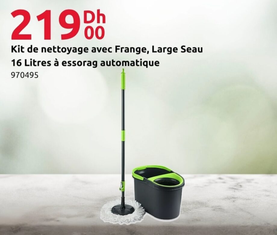 Deal Kit de nettoyage avec Frange et Seau 16L – 16 Mr. Bricolage Deal Kit de nettoyage avec Frange et Seau 16L – 16 Mr. Bricolage