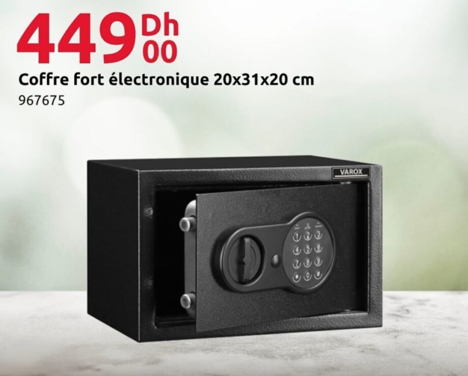 Bonne affaire Coffre-fort électronique 20x31x20 cm – 20×31×20 Mr. Bricolage