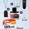 Mixeur plongeant 4 en 1 ELITE – خلاط كهربائي Kazyon 189 DH
