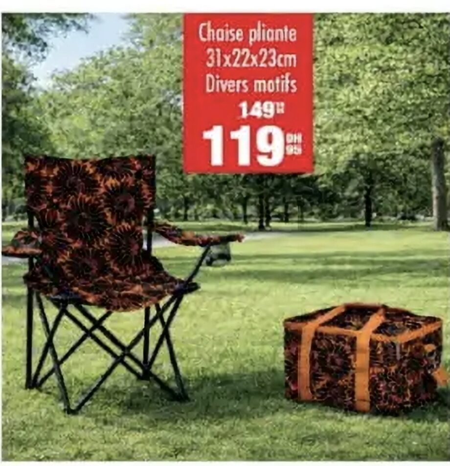 Solde Chaise pliante Oxford – Aswak Assalam