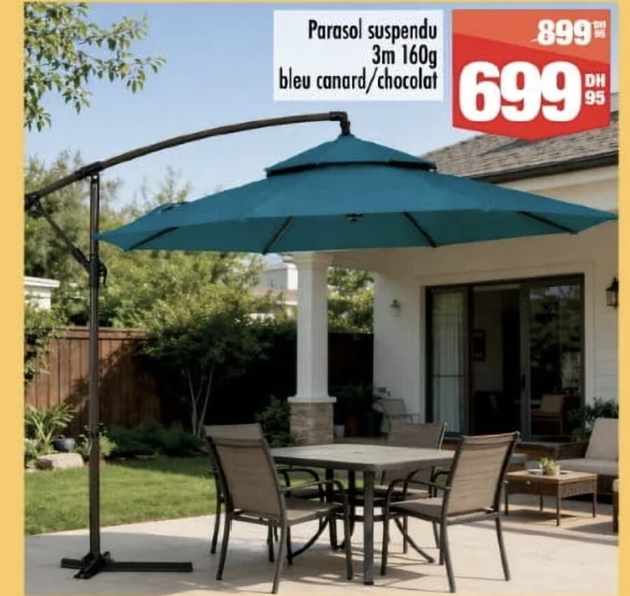 Offre Parasol suspendu 3m – 3 Aswak Assalam
