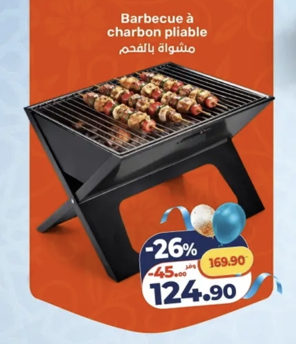 Offre Barbecue à charbon pliable en V – BIM