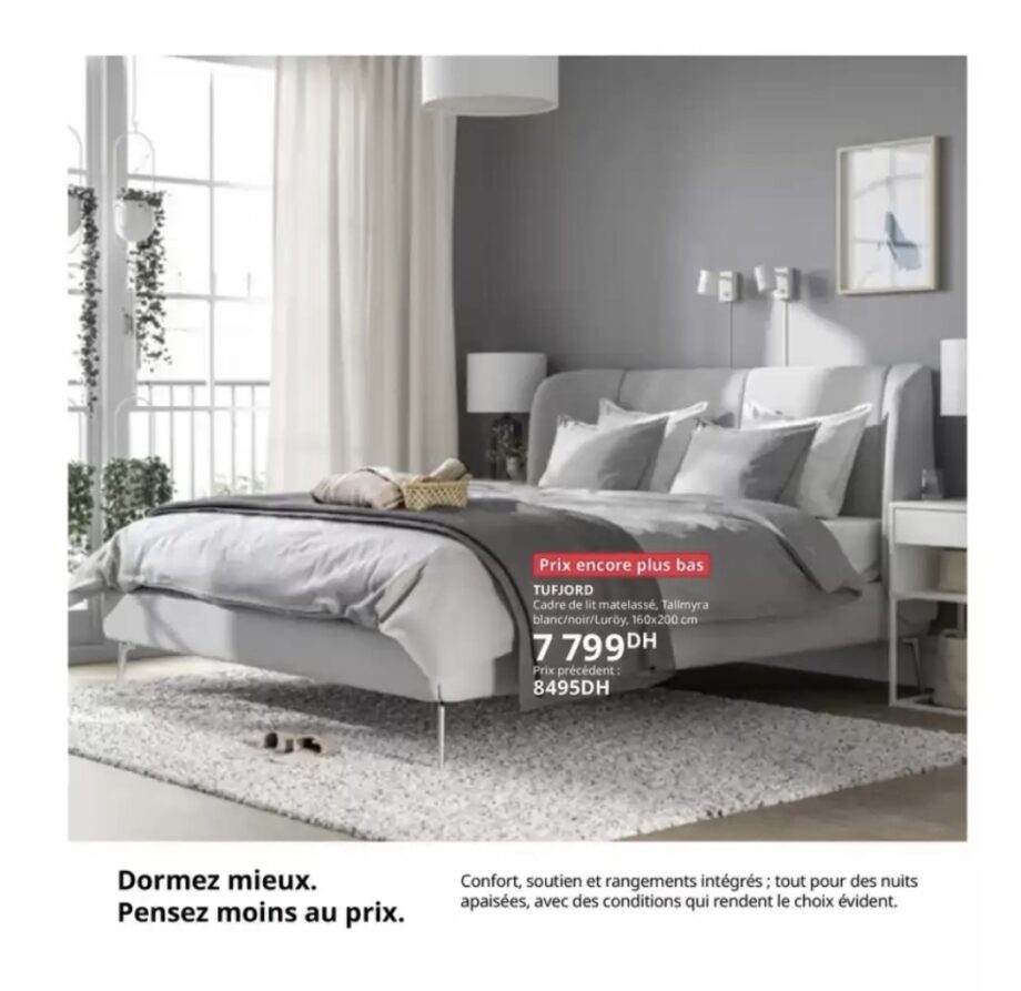 Offre TUFJORD Cadre de lit matelassé / IKEA Offre TUFJORD Cadre de lit matelassé / IKEA