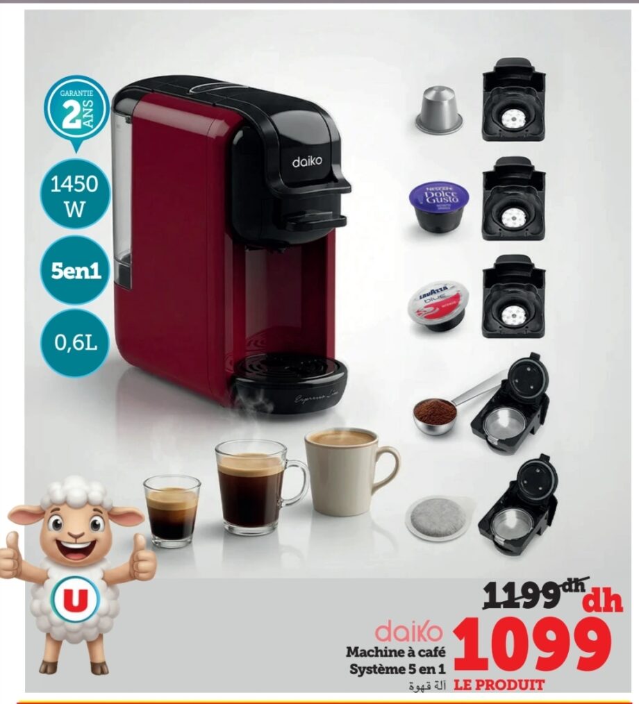 Offre spéciale Machine à café 5 en 1 Daiko | 5 1 Daiko Hyper U