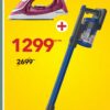 Pack Aspirateur balai sans fil + FER À REPASSER / طقم مكنسة كهربائية لاسلكية + مكواة Bricoma 1299 DH