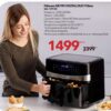 Friteuse AIR FRY DIGITAL DUO 9 litres / مقلاة هوائية رقمية مزدوجة سعة 9 لتر Bricoma 1499 DH