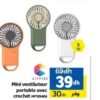 Mini ventilateur portable avec crochet Mini ventilateur portable مع خطاف Marjane 39 DH