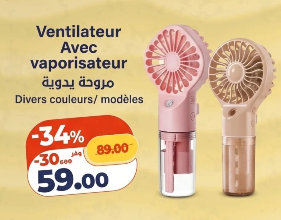 Bon Plan Ventilateur avec vaporisateur | Kazyon