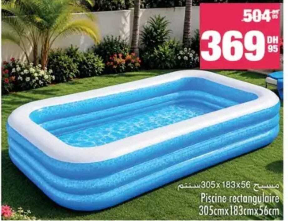 Offre Piscine rectangulaire 305x183x56cm / 305x183x56 Aswak Assalam Offre Piscine rectangulaire 305x183x56cm / 305x183x56 Aswak Assalam