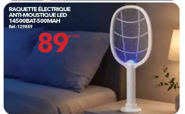 Promotion Raquette Électrique Anti-Moustique LED / Bricoma Promotion Raquette Électrique Anti-Moustique LED / Bricoma