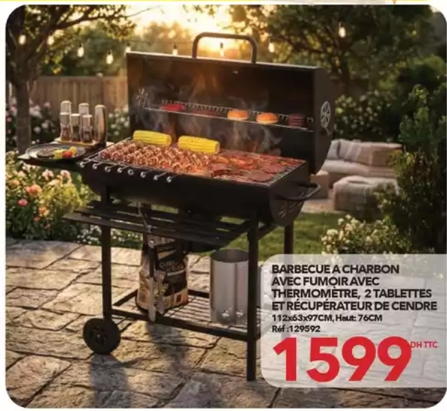 Offre Barbecue à Charbon avec Fumoir / Bricoma